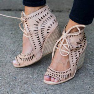 HOLD Jeffrey Campbell Rodillio Hi Wedge Sandal 8